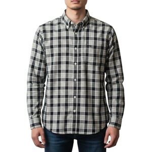 Chaps Black & White Plaid Shirt Size XL